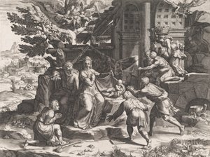 Die Anbetung der Hirten, 1569 von Cornelis Cort