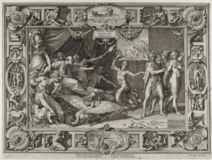 Die Verleumdung des Apelles von Cornelis Cort