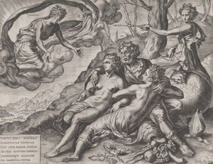 Die unsterblichen Belohnungen der Tugend von Cornelis Cort