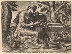Gustus von Cornelis Cort after Frans Floris I