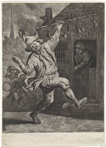 Der Hühneraugenschneider, ca. 1700 von Cornelis Dusart