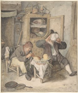 Küchenszene von Cornelis Dusart