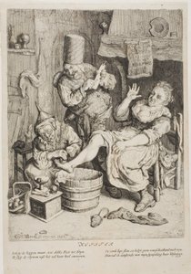 Der Schröpfer von Cornelis Dusart