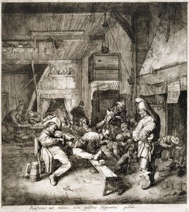 Der Geigenspieler im Gasthaus von Cornelis Dusart
