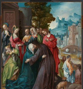 Christus nimmt Abschied von seiner Mutter von Cornelis Engebrechtsz
