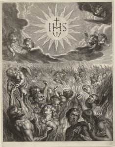 Menschen im Fegefeuer von Cornelis Galle (I)