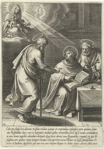 Thomas wird von Petrus und Paulus unterrichtet