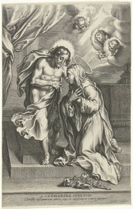 Christus und die Heilige Katharina von Siena
