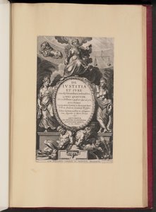 Titelseite für Leonard Lessius, De Ivstitia et Ivre von Cornelis Galle I after Sir Peter Paul Rubens