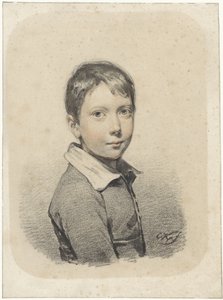 Porträt von Gerardus Arnoldus Nicolaus Allebé als junger Mann von Cornelis Kruseman