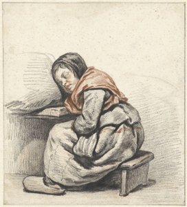 Studie eines schlafenden Mädchens