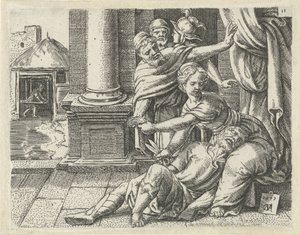 Simson und Delila von Cornelis Massijs