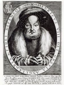 Porträt von Heinrich VIII., graviert von Peter Isselburg, 1646 von Cornelis Massys