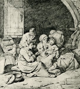 Niederländische Bauernfamilie