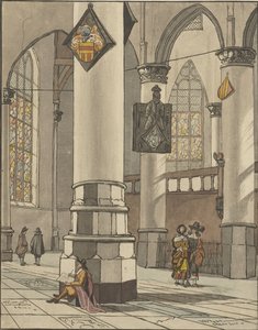 Kircheninneres von Cornelis Ploos van Amstel (signed by artist)