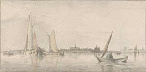 Flussansicht von Cornelis Ploos van Amstel (signed by artist)