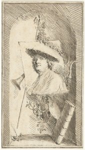 Selbstporträt von Cornelis Ploos van Amstel von Cornelis Ploos van Amstel (signed by artist)