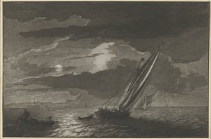 Meeresansicht bei Vollmond