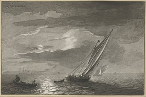 Meeresansicht bei Vollmond
