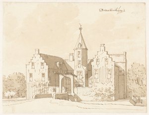 Schloss Drakenburg bei Baarn von Cornelis Pronk (possibly)