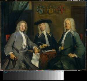 Drei Vorsteher der Chirurgengilde von Cornelis Troost