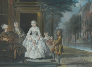 Der Leierkastenmann von Cornelis Troost