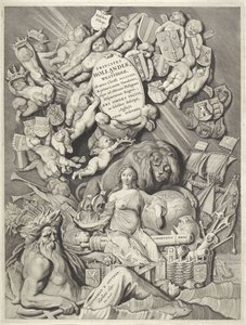 Titelblatt für eine Reihe von Grafen und Gräfinnen von Holland, Zeeland und Westfriesland von Cornelis Visscher (II)