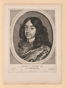 Charles II, König von England, aus Effigies Variae von Cornelis Visscher