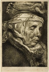 Kopf einer alten Frau