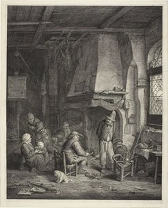 Innenansicht in einem Gasthaus, genannt "Die Schlittschuhläufer" (De Schaatsenrijder)