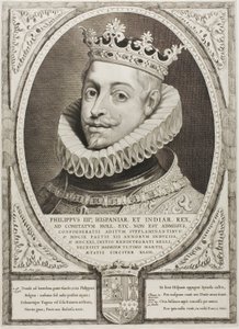 Philipp III., König von Spanien, aus Principes Hollandiae, Zelandiae, et Frisiae von Cornelis Visscher