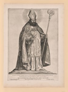 Heiliger Friedrich von Utrecht, aus Heilige der Nord- und Südniederlande von Cornelis Visscher