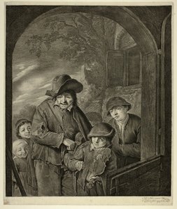 Der Drehorgelspieler von Cornelis Visscher