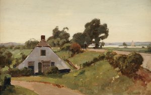 Bij den Dijk; Bauernhaus am Fluss IJssel, 1935