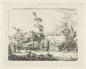 Bauernhof mit Heuschober