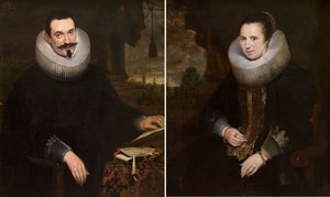 Barthel Van den Berghe und seine Frau Elisabeth Hoegaerts von Cornelis de Vos