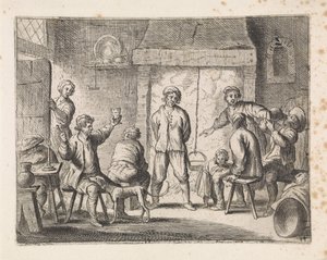 Bauern in einer Herberge von Cornelis de Wael