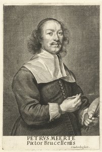 Porträt des Malers Petrus Meerte von Cornelis van Caukercken