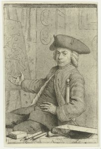 Selbstporträt von Cornelis van Noorde von Cornelis van Noorde