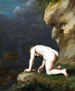 Die Göttin Kalypso rettet Odysseus, 1630 von Cornelis van Poelenburgh or Poelenburch
