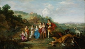 Die sieben Kinder des Winterkönigs, 1628 von Cornelis van Poelenburgh or Poelenburch