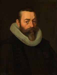 Porträt von Pieter Dircksz Hasselaer von Cornelis van der Voort (copy after)