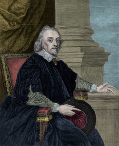 William Harvey (1578-1658), englischer Arzt, nach dem Gemälde von Cornelius Jansen.