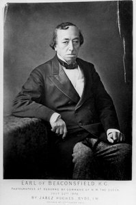 Benjamin Disraeli, 1. Earl of Beaconsfield, britischer konservativer Staatsmann