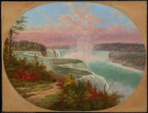 Der Künstler bei den Niagarafällen von Cornelius Krieghoff