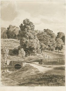 Betley Park, Oktober 1820 von Cornelius Varley