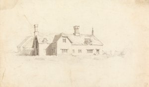 Ansicht eines Hauses von Cornelius Varley