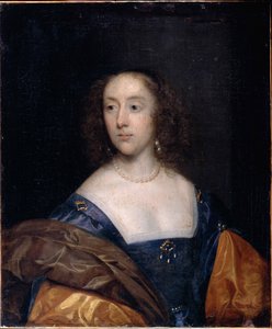 Porträt einer Dame in Blau