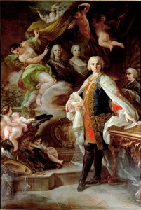 Porträt des italienischen Kastraten Carlo Farinelli (bekannt als Carlo Broschi)