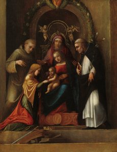 Die mystische Hochzeit der Heiligen Katharina, 1510-1515